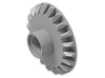 LEGO® Stein: Technic Gear 20 Tooth Bevel with Peghole 87407 | Farbe: Medium Stone Grey