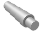 LEGO® Stein: Animal Horn Spiral 89522 | Farbe: Silver