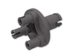 LEGO® Stein: Technic Steering Wheel Hub for Portal Axle 92909 | Farbe: Dark Stone Grey
