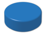 LEGO® Brick: Tile 1 x 1 Round with Groove 98138 | Color: Bright Blue