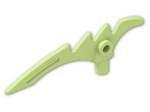LEGO® Stein: Minifig Weapon Crescent Blade Serrated with Bar 0.5L 98141 | Farbe: Spring Yellowish Green