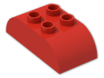 LEGO® Brick: Duplo Brick 2 x 4 with Curved Top 98223 | Color: Bright Red