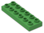 LEGO® Brick: Duplo Plate 2 x 6 98233 | Color: Bright Green