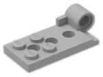 LEGO® Brick: Hinge Plate 2 x 4.5 Base with Technic Pin Hole 98285 | Color: Medium Stone Grey
