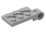 LEGO® Stein: Hinge Plate 2 x 4.5 Top with Technic Pin Hole 98286 | Farbe: Medium Stone Grey