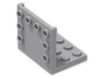 LEGO® Brick: Bracket 3 x 4 - 3 x 4 Up 98287 | Color: Medium Stone Grey