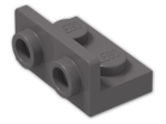 LEGO® Brick: Bracket 1 x 2 - 1 x 2 Up 99780 | Color: Dark Stone Grey