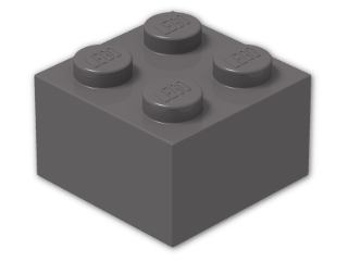 LEGO® Brick Color: Dark Stone Grey