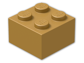 LEGO® Brick Color: Warm Gold