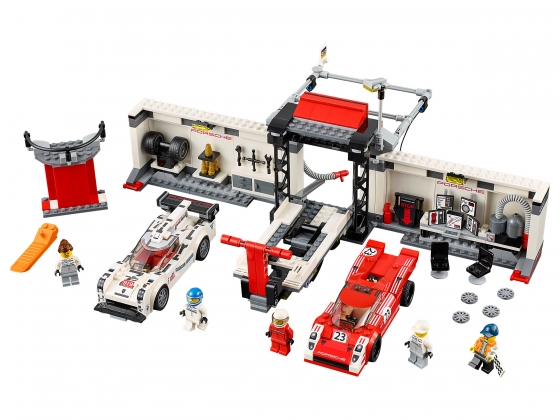 LEGO® Speed Champions Porsche 919 Hybrid and 917K Pit Lane 75876 released in 2016 - Image: 1