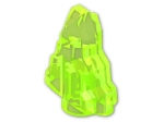 LEGO® Brick: Rock Stepped 10178 | Color: Transparent Fluorescent Green