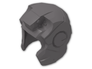 LEGO® Brick: Minifig Helmet Iron Man  10907 | Color: Dark Stone Grey