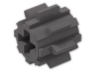 LEGO® Brick: Technic Gear 8 Tooth Reinforced 10928 | Color: Dark Stone Grey