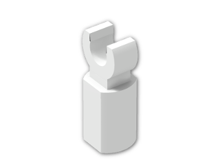 LEGO® Stein: Bar Tube with Clip 11090 | Farbe: White