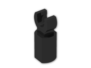 LEGO® Stein: Bar Tube with Clip 11090 | Farbe: Black