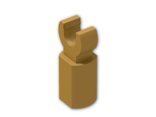 LEGO® Stein: Bar Tube with Clip 11090 | Farbe: Warm Gold