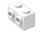 LEGO® Brick: Brick 1 x 2 with Two Studs on One Side 11211 | Color: White