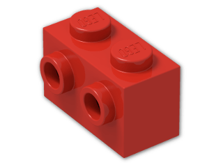 LEGO® Brick: Brick 1 x 2 with Two Studs on One Side 11211 | Color: Bright Red