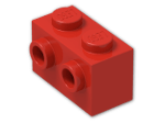 LEGO® Stein: Brick 1 x 2 with Two Studs on One Side 11211 | Farbe: Bright Red