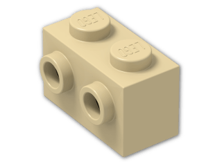 LEGO® Brick: Brick 1 x 2 with Two Studs on One Side 11211 | Color: Brick Yellow