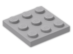 LEGO® Brick: Plate 3 x 3 11212 | Color: Medium Stone Grey