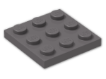 LEGO® Stein: Plate 3 x 3 11212 | Farbe: Dark Stone Grey