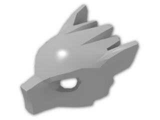 LEGO® Stein: Minifig Mask Wolf 11233 | Farbe: Medium Stone Grey