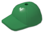 LEGO® Brick: Minifig Cap with Short Arched Peak with Seams and Top Pin Hole 11303 | Color: Dark Green