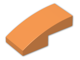 LEGO® Stein: Slope Brick Curved 2 x 1 11477 | Farbe: Bright Orange