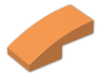 LEGO® Brick: Slope Brick Curved 2 x 1 11477 | Color: Bright Orange