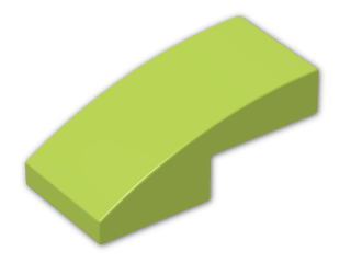 LEGO® Brick: Slope Brick Curved 2 x 1 11477 | Color: Bright Yellowish Green