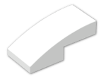 LEGO® Brick: Slope Brick Curved 2 x 1 11477 | Color: White