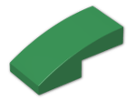 LEGO® Brick: Slope Brick Curved 2 x 1 11477 | Color: Dark Green