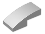LEGO® Brick: Slope Brick Curved 2 x 1 11477 | Color: Silver Metallic