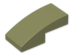 LEGO® Brick: Slope Brick Curved 2 x 1 11477 | Color: Olive Green