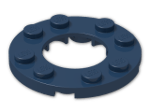 LEGO® Brick: Plate 4 x 4 Round with 2 x 2 Round Hole 11833 | Color: Earth Blue
