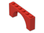LEGO® Brick: Arch 1 x 6 x 2 with Thin Top 12939 | Color: Bright Red
