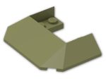 LEGO® Brick: Slope Brick 33/45 6 x 4 with 2 x 2 Cutout 13269 | Color: Olive Green