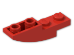 LEGO® Brick: Slope Brick Curved 4 x 1 Inverted 13547 | Color: Bright Red
