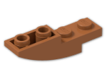 LEGO® Brick: Slope Brick Curved 4 x 1 Inverted 13547 | Color: Dark Orange