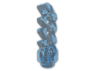 LEGO® Brick: Minifig Sword Double Blade Serrated with Bar Holder 13549 | Color: Transparent Light Blue
