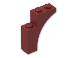 LEGO® Brick: Arch 1 x 3 x 3 13965 | Color: New Dark Red