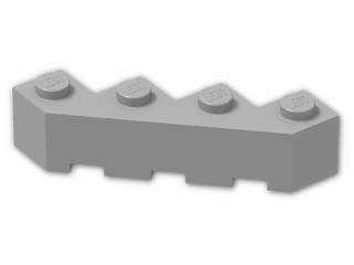 LEGO® Stein: Brick 4 x 4 Facet 14413 | Farbe: Medium Stone Grey
