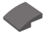 LEGO® Brick: Slope Brick Curved 2 x 2 x 0.667 15068 | Color: Dark Stone Grey