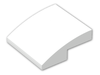 LEGO® Stein: Slope Brick Curved 2 x 2 x 0.667 15068 | Farbe: White