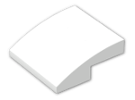 LEGO® Brick: Slope Brick Curved 2 x 2 x 0.667 15068 | Color: White