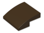 LEGO® Brick: Slope Brick Curved 2 x 2 x 0.667 15068 | Color: Dark Brown