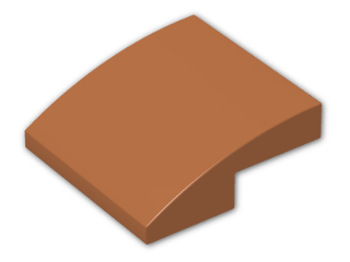 LEGO® Brick: Slope Brick Curved 2 x 2 x 0.667 15068 | Color: Dark Orange