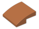 LEGO® Brick: Slope Brick Curved 2 x 2 x 0.667 15068 | Color: Dark Orange