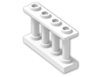 LEGO® Stein: Fence Spindled 1 x 4 x 2 with 4 Studs 15332 | Farbe: White